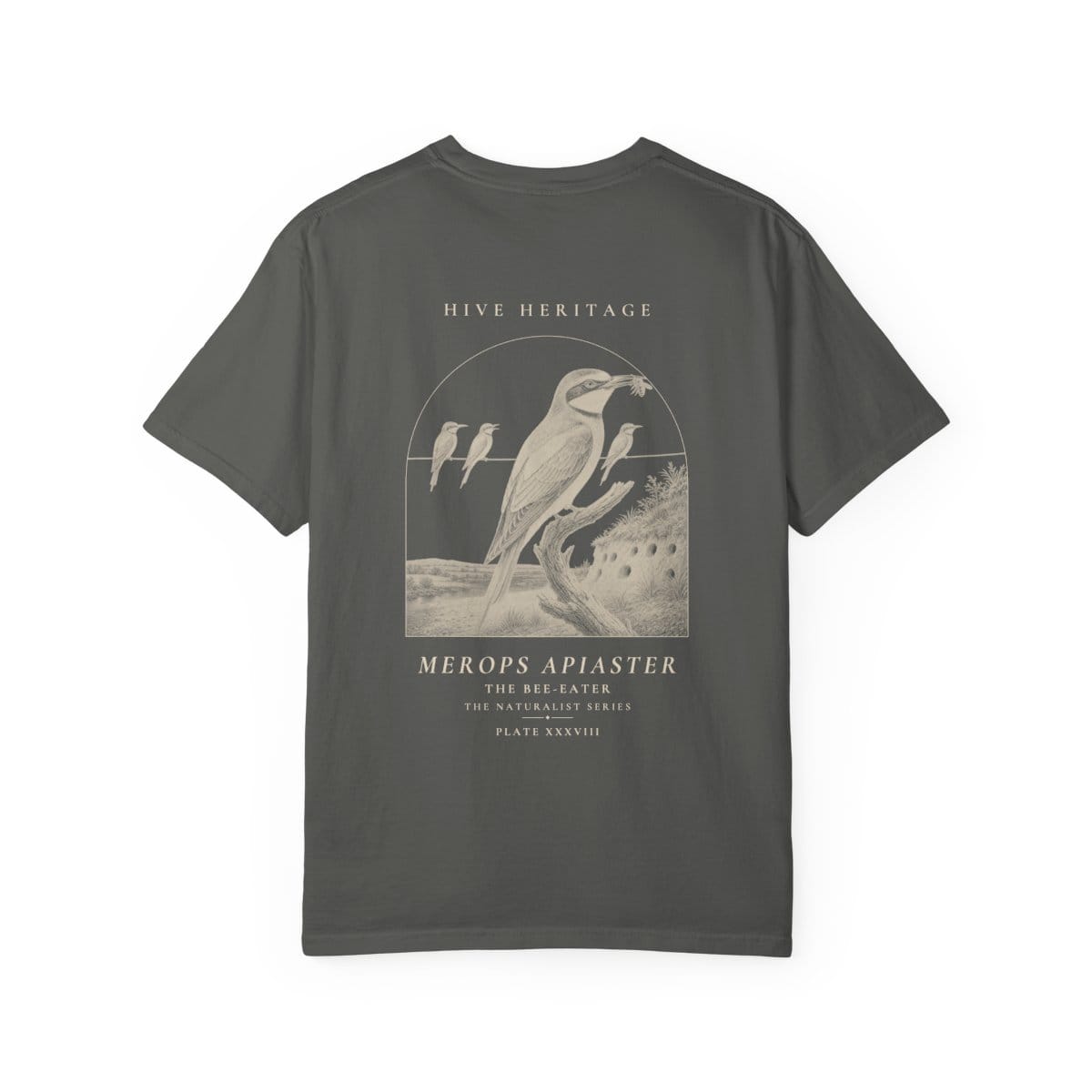 The Bee-Eater - Naturalist Heavyweight T-Shirt in Pepper