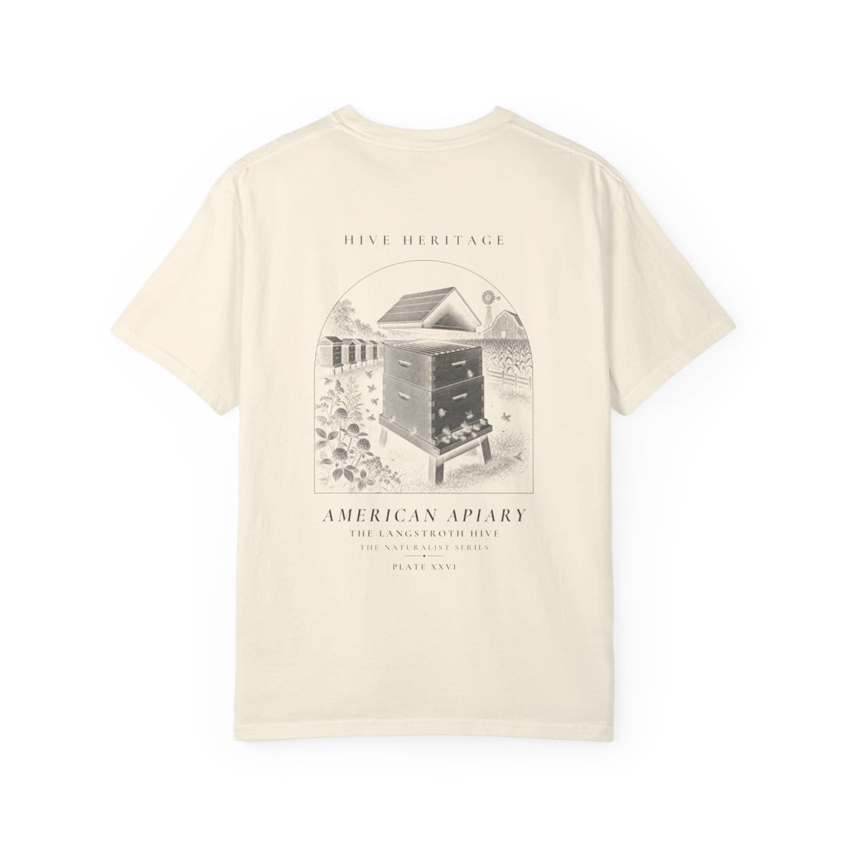 The Langstroth Hive - Naturalist Heavyweight T-Shirt in Ivory