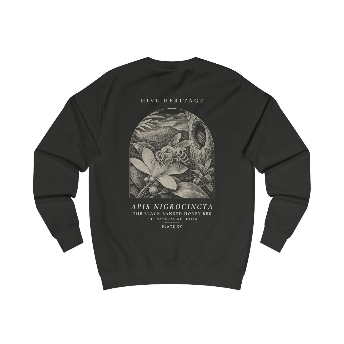 The Black-Banded Honey Bee - Naturalist Crew Sweatshirt