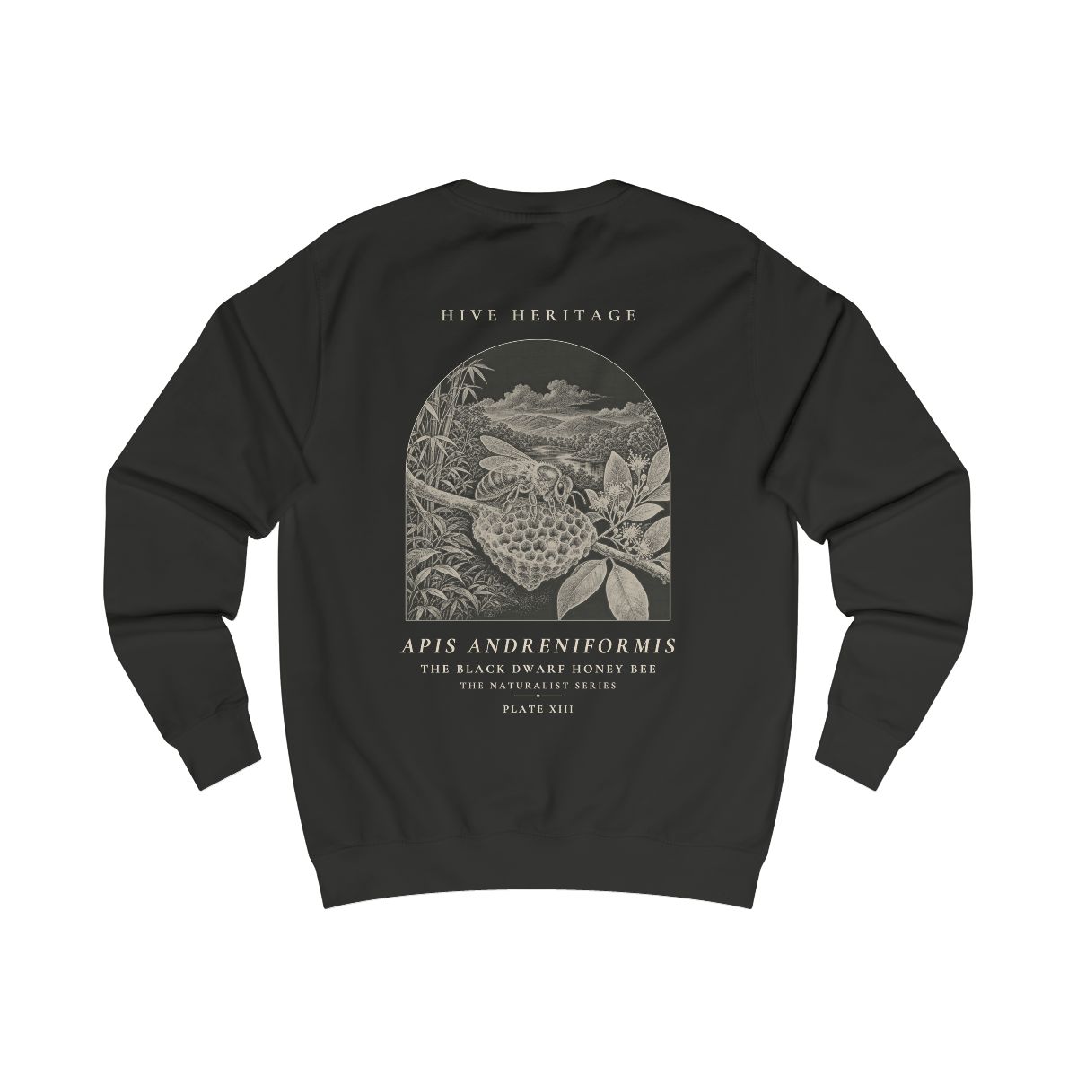 The Black Dwarf Honey Bee - Naturalist Crew Sweatshirt