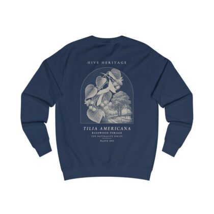 Basswood Forage - Naturalist Crew Sweatshirt in Oxford Navy