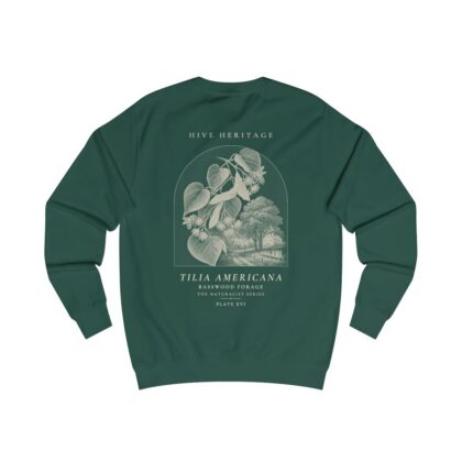 Basswood Forage - Naturalist Crew Sweatshirt in Bottle Green