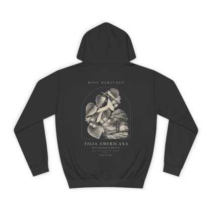 Basswood Forage - Naturalist Heavyweight Hoodie in Jet Black