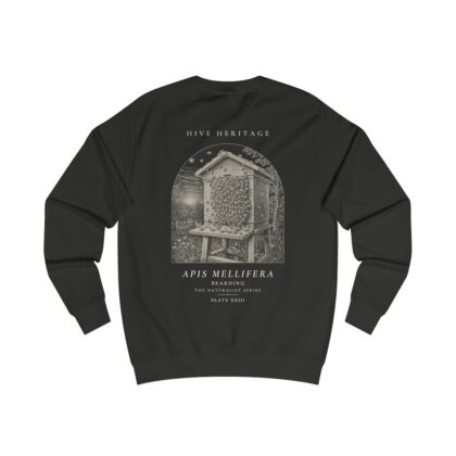 Bearding - Naturalist Crew Sweatshirt in Jet Black