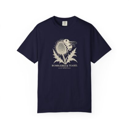 Bumblebee & Teasel — Front Print Tee in True Navy