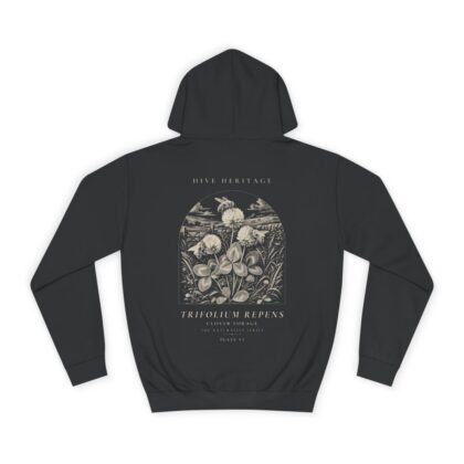 Clover Forage - Naturalist Heavyweight Hoodie in Jet Black