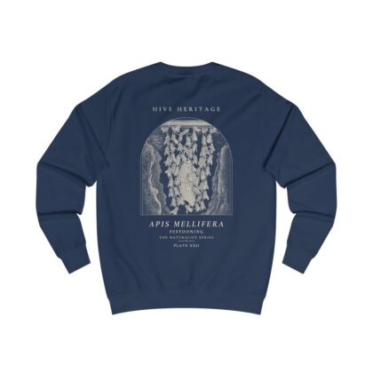 Festooning - Naturalist Crew Sweatshirt in Oxford Navy