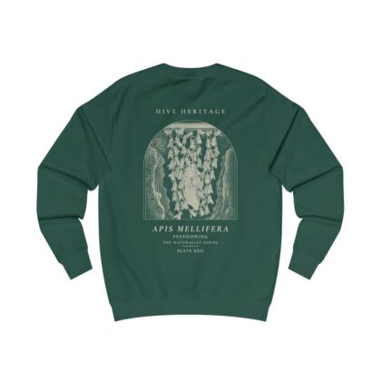 Festooning - Naturalist Crew Sweatshirt in Bottle Green