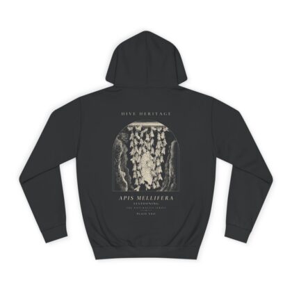 Festooning - Naturalist Heavyweight Hoodie in Jet Black
