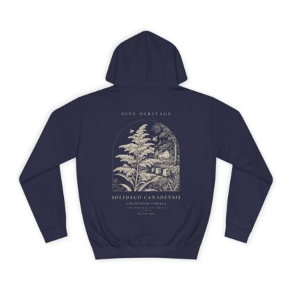Goldenrod Forage - Naturalist Heavyweight Hoodie in Oxford Navy