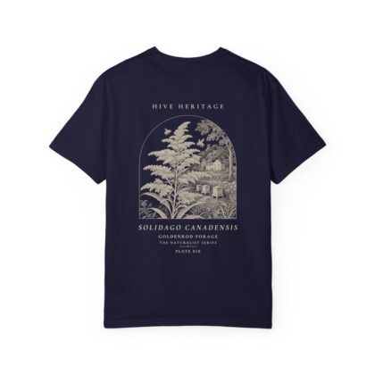 Goldenrod Forage - Naturalist Heavyweight T-Shirt in True Navy