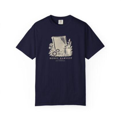 Honey Harvest — Front Print Tee in True Navy