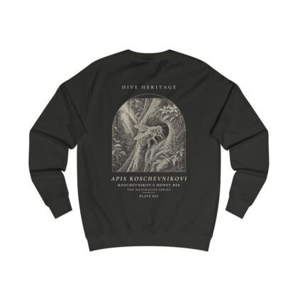 Koschevnikov's Honey Bee - Naturalist Crew Sweatshirt in Jet Black