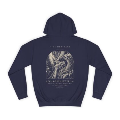 Koschevnikov's Honey Bee - Naturalist Heavyweight Hoodie in Oxford Navy