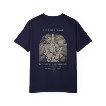 Lavender Forage - Naturalist Heavyweight T-Shirt in True Navy