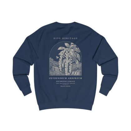 Sourwood Forage - Naturalist Crew Sweatshirt in Oxford Navy