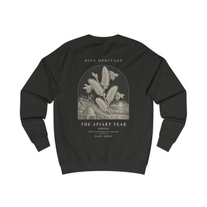 Spring - Naturalist Crew Sweatshirt in Jet Black