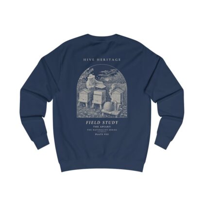 The Apiary - Naturalist Crew Sweatshirt in Oxford Navy