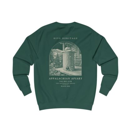 The Bee Gum - Naturalist Crew Sweatshirt in Bottle Green