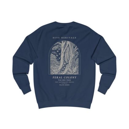 The Bee Tree - Naturalist Crew Sweatshirt in Oxford Navy