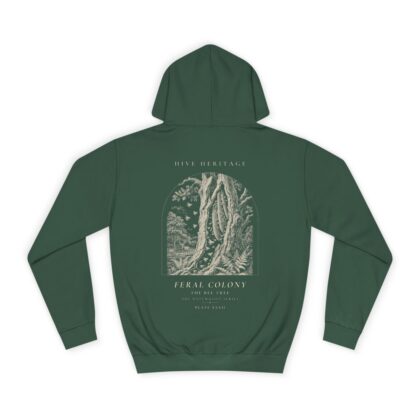 The Bee Tree - Naturalist Heavyweight Hoodie in Bottle Green