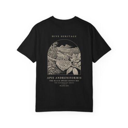 The Black Dwarf Honey Bee - Naturalist Heavyweight T-Shirt in Black