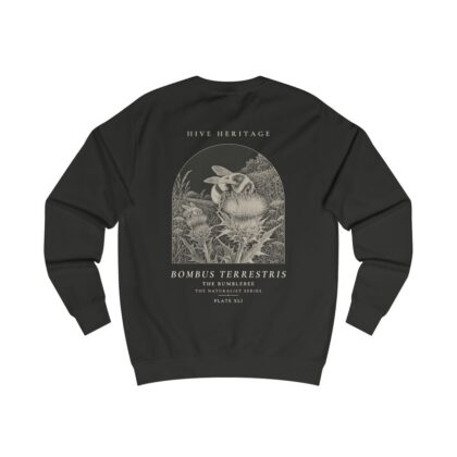 The Bumblebee - Naturalist Crew Sweatshirt in Jet Black