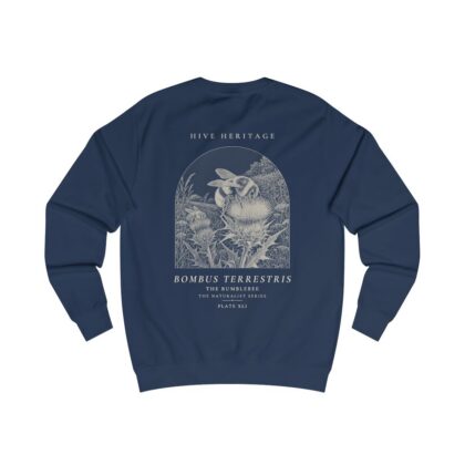 The Bumblebee - Naturalist Crew Sweatshirt in Oxford Navy