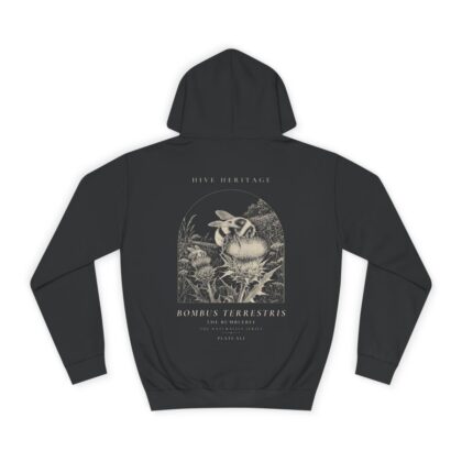 The Bumblebee - Naturalist Heavyweight Hoodie in Jet Black