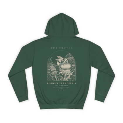 The Bumblebee - Naturalist Heavyweight Hoodie in Bottle Green