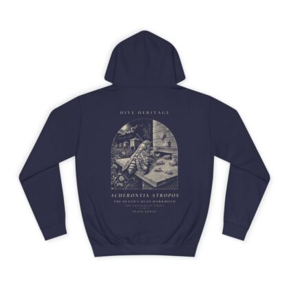 The Death's-Head Hawkmoth - Naturalist Heavyweight Hoodie in Oxford Navy