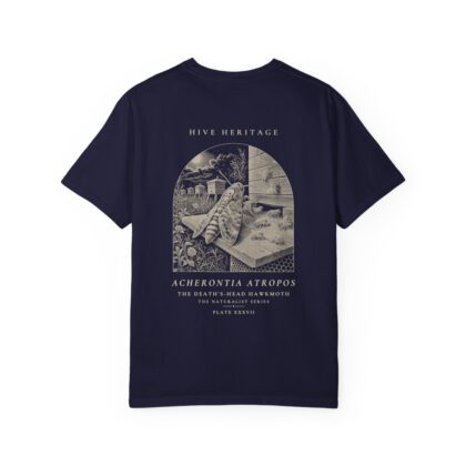 The Death's-Head Hawkmoth - Naturalist Heavyweight T-Shirt in True Navy