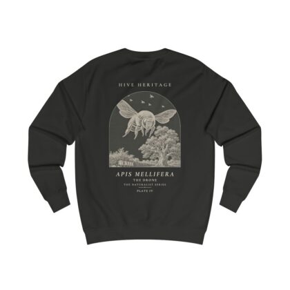 The Drone - Naturalist Crew Sweatshirt in Jet Black