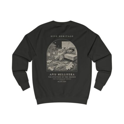 The Eviction of the Drones - Naturalist Crew Sweatshirt in Jet Black