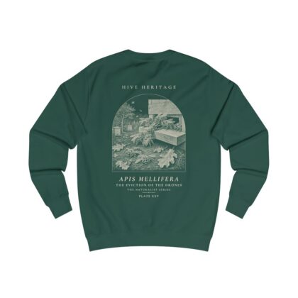 The Eviction of the Drones - Naturalist Crew Sweatshirt in Bottle Green