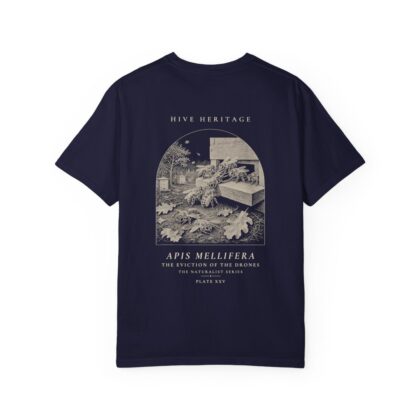 The Eviction of the Drones - Naturalist Heavyweight T-Shirt in True Navy