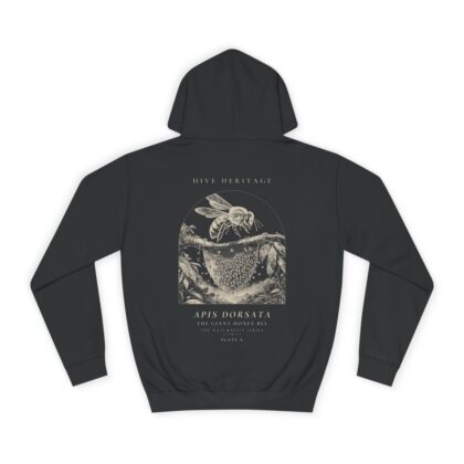 The Giant Honey Bee - Naturalist Heavyweight Hoodie in Jet Black