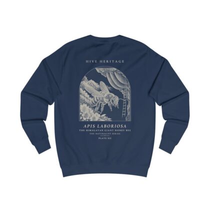 The Himalayan Giant Honey Bee - Naturalist Crew Sweatshirt in Oxford Navy