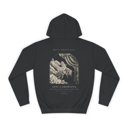 The Himalayan Giant Honey Bee - Naturalist Heavyweight Hoodie in Jet Black
