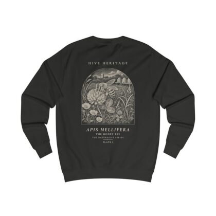 The Honey Bee - Naturalist Crew Sweatshirt in Jet Black