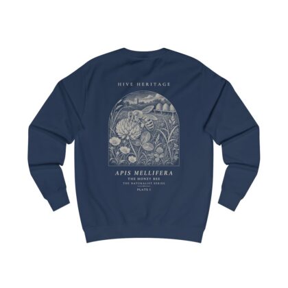The Honey Bee - Naturalist Crew Sweatshirt in Oxford Navy