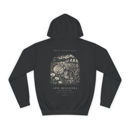 The Honey Bee - Naturalist Heavyweight Hoodie in Jet Black