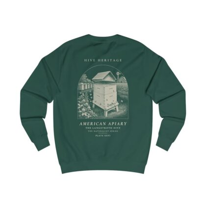 The Langstroth Hive - Naturalist Crew Sweatshirt in Bottle Green