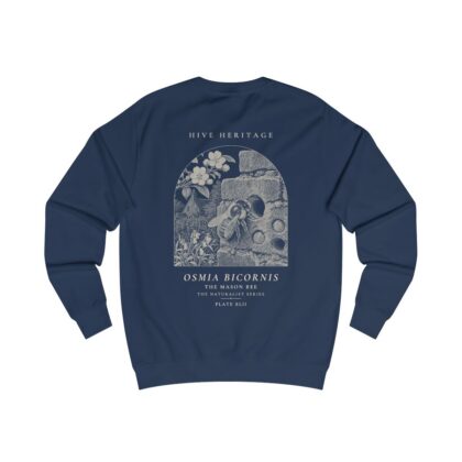 The Mason Bee - Naturalist Crew Sweatshirt in Oxford Navy