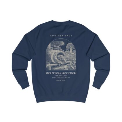 The Maya Bee - Naturalist Crew Sweatshirt in Oxford Navy