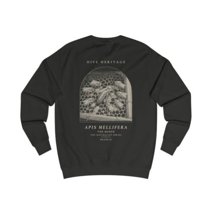 The Queen - Naturalist Crew Sweatshirt in Jet Black