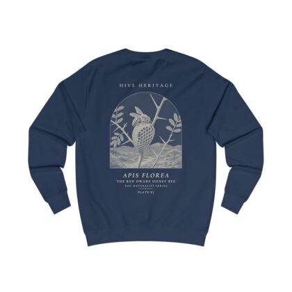The Red Dwarf Honey Bee - Naturalist Crew Sweatshirt in Oxford Navy