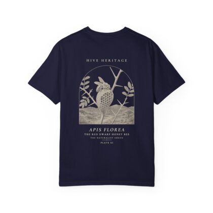 The Red Dwarf Honey Bee - Naturalist Heavyweight T-Shirt in True Navy