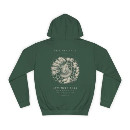 The Waggle Dance - Naturalist Heavyweight Hoodie in Bottle Green