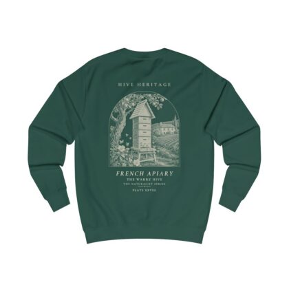 The Warre Hive - Naturalist Crew Sweatshirt in Bottle Green